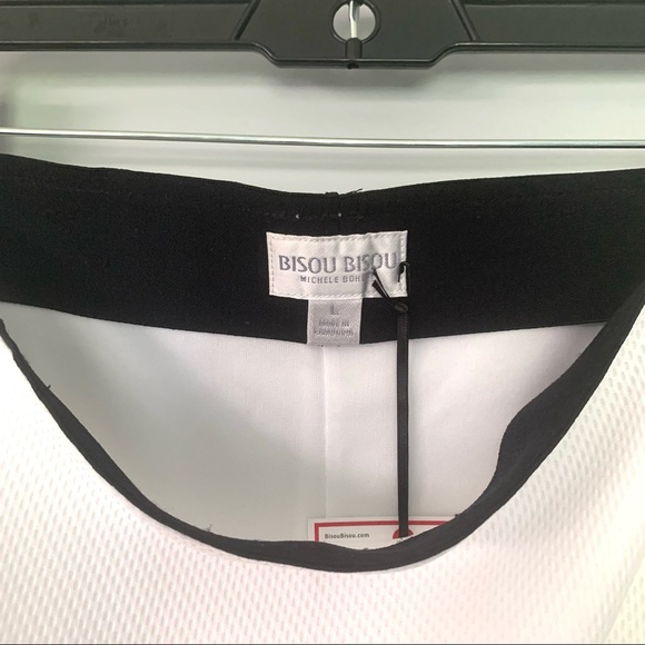 BISOU BISOU WHITE PENCIL SKIRT SIZE LARGE - Picture 4 of 8